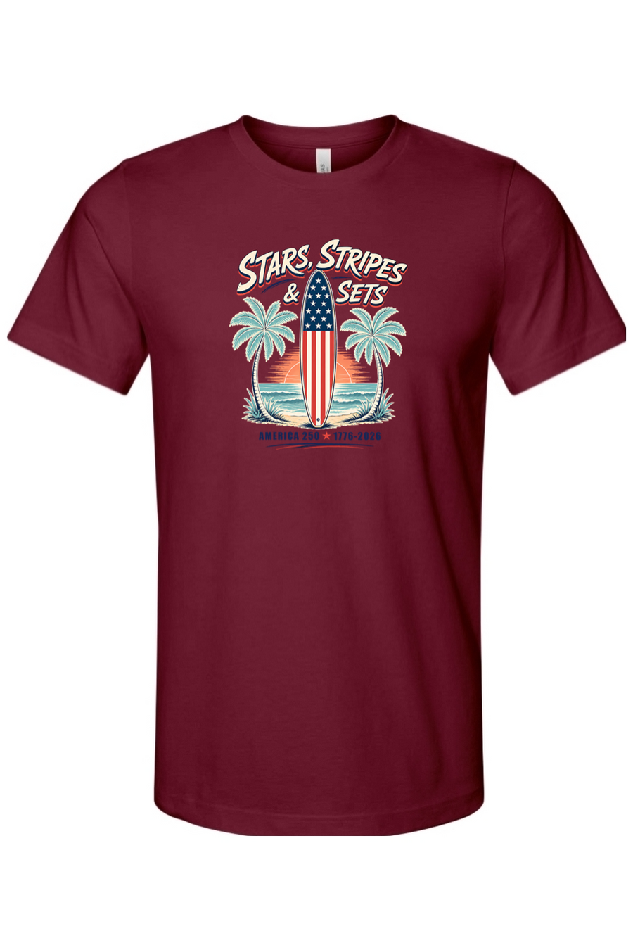 Stars Stripes & Sets Surfing T-Shirt