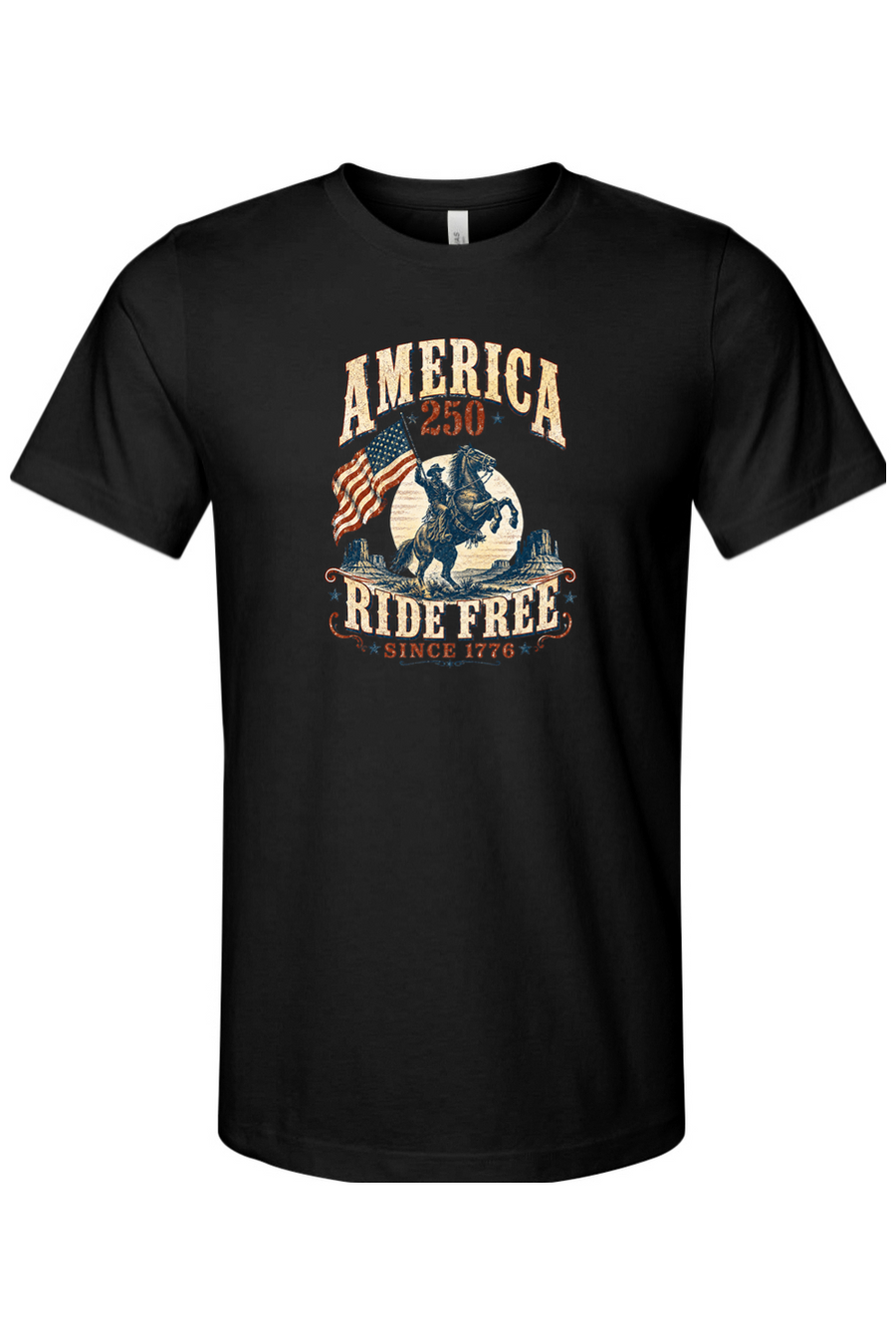 Ride Free Since 1776 Bronc T-Shirt