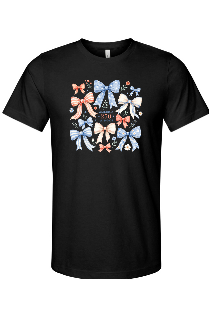 America 250 Floral Bow T-Shirt