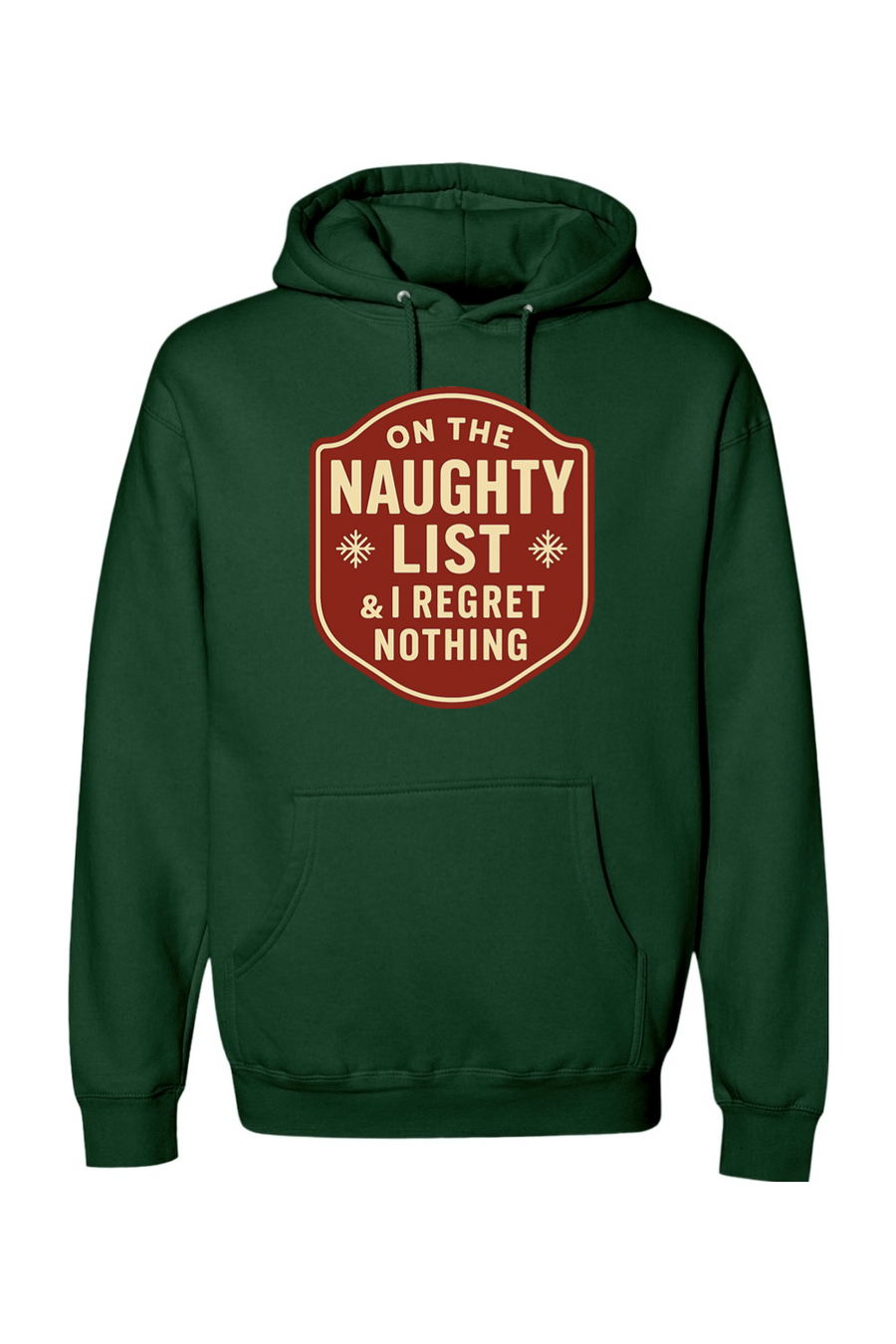 Dark green Christmas hoodie with