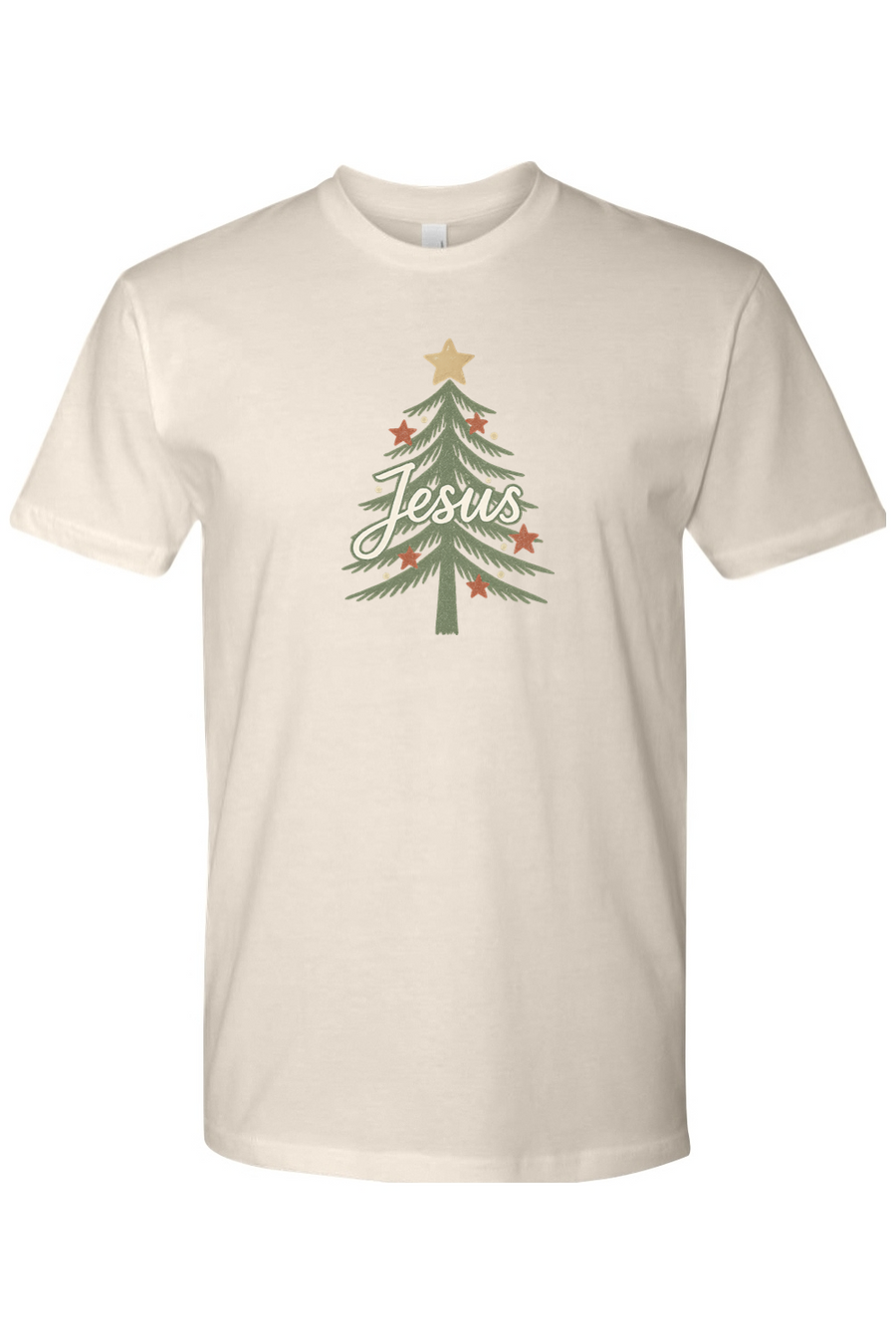 Beige Christmas t-shirt with