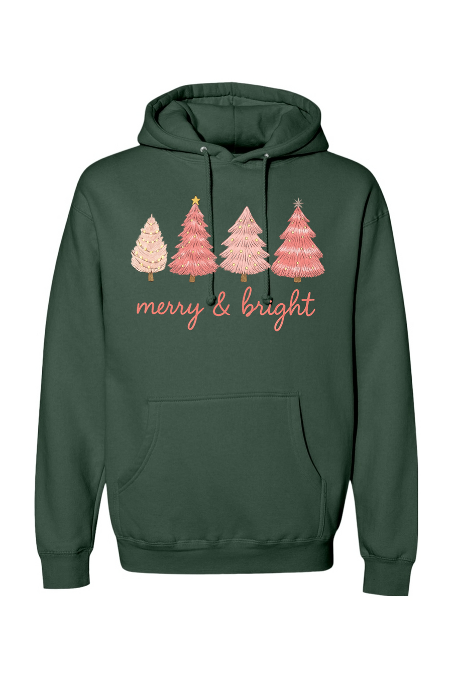 Green Christmas hoodie with