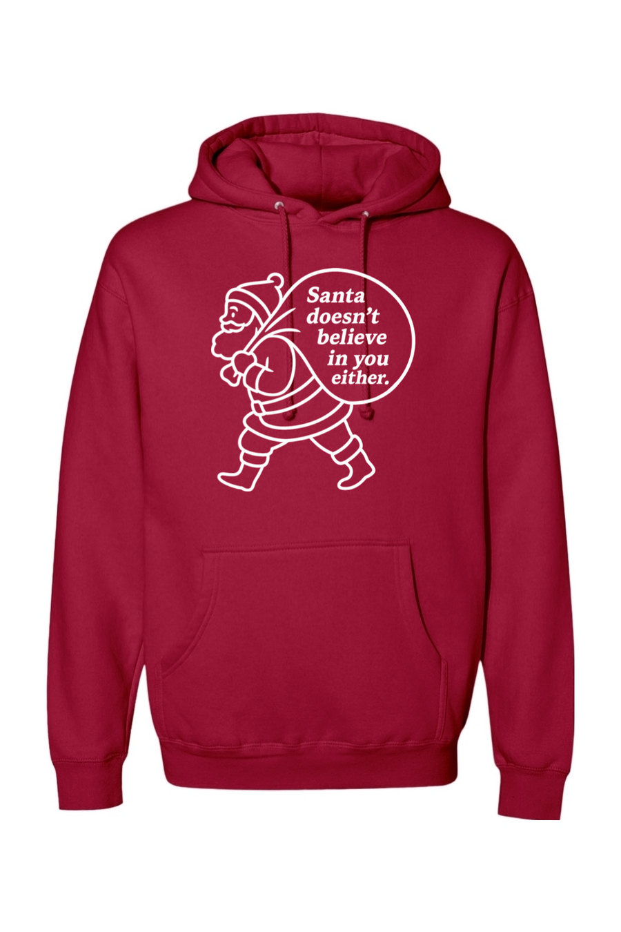 Red Christmas hoodie with