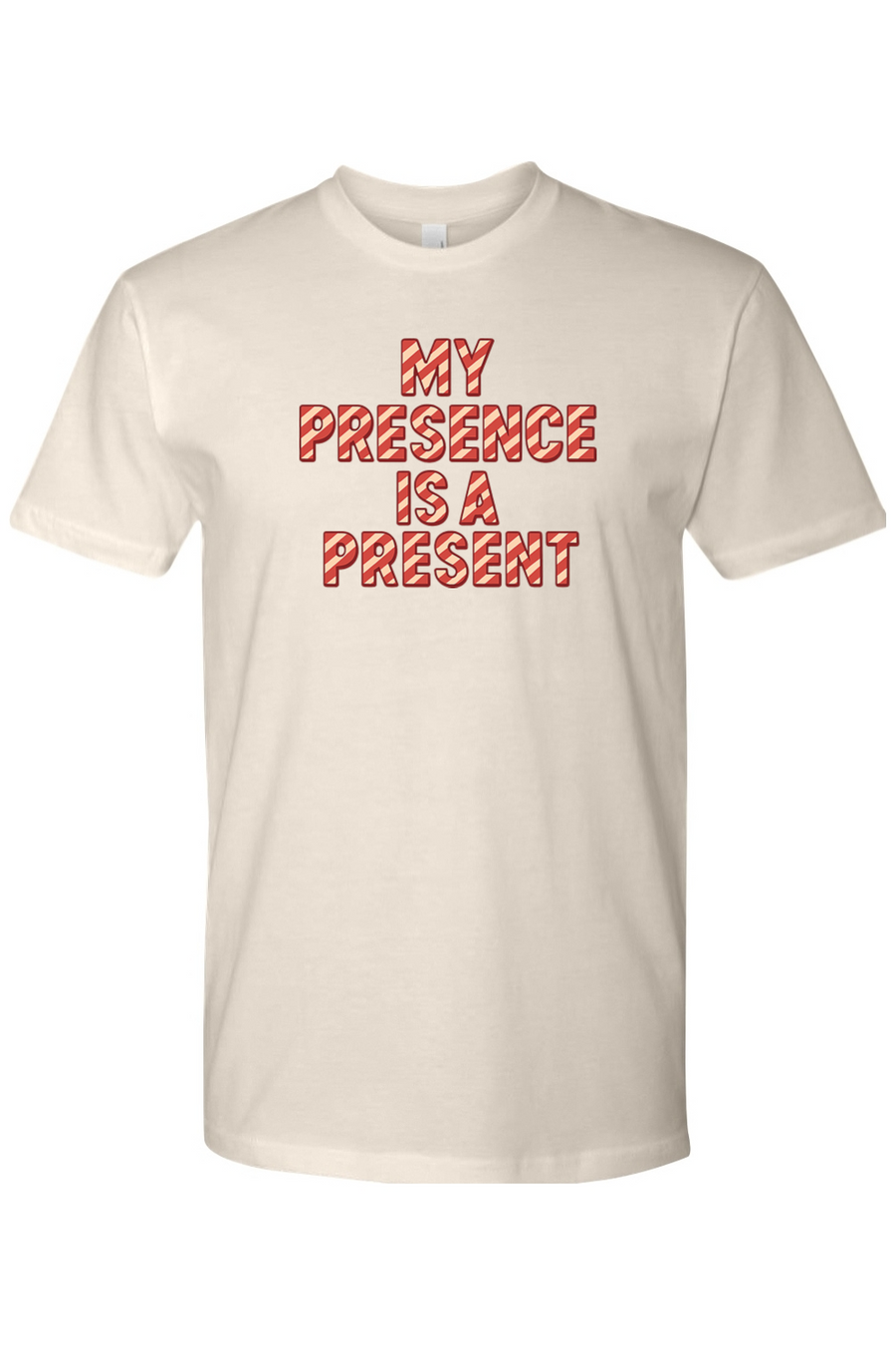 Beige Christmas t-shirt with