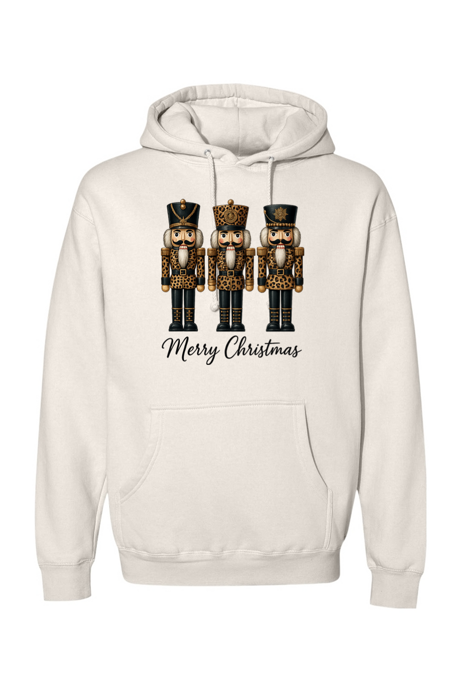 Cream Christmas hoodie with