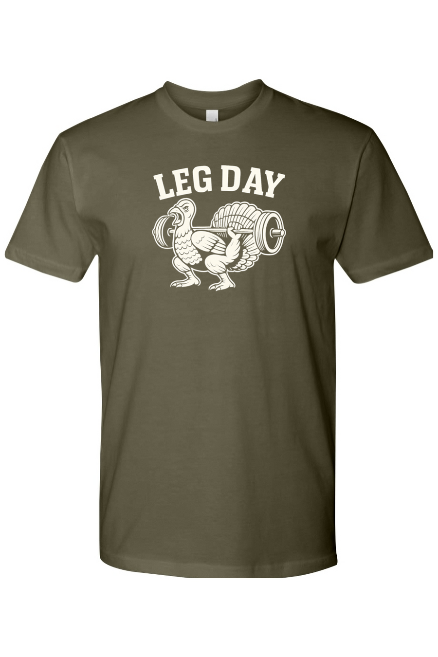 Olive green Thanksgiving t-shirt with