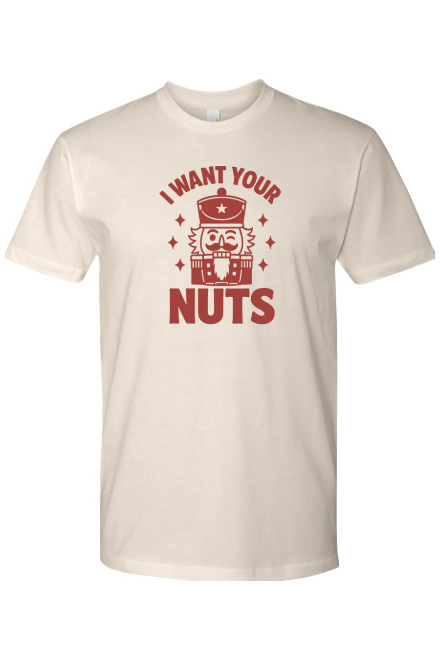 Beige funny Christmas t-shirt with