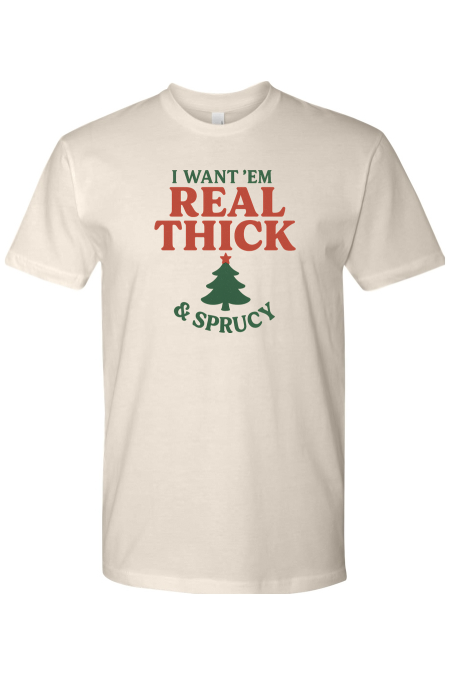 Cream Christmas t-shirt with