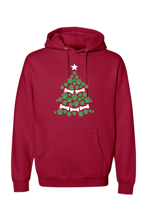 Paws & Bones Christmas Tree Hoodie