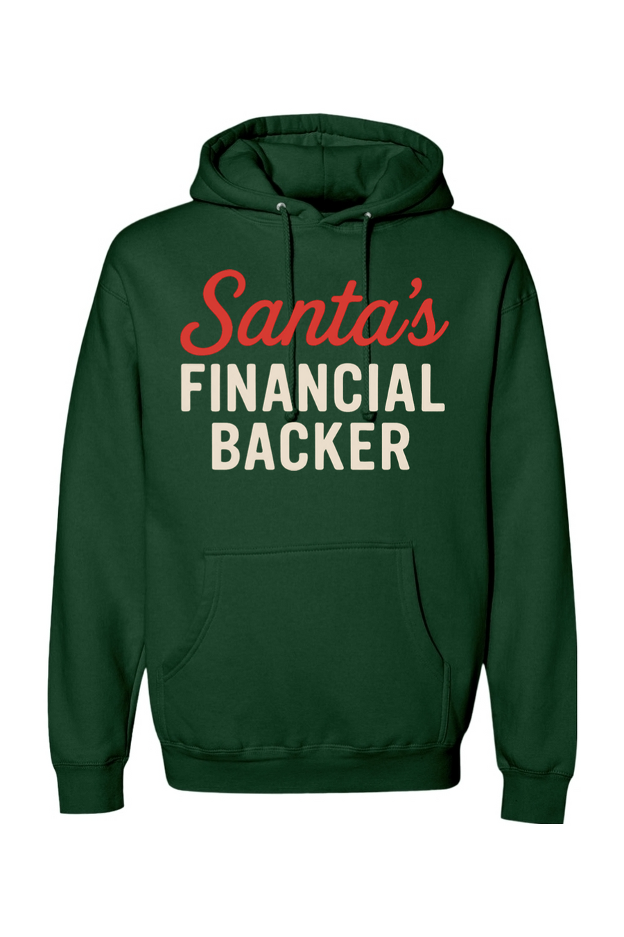 Dark green Christmas hoodie with