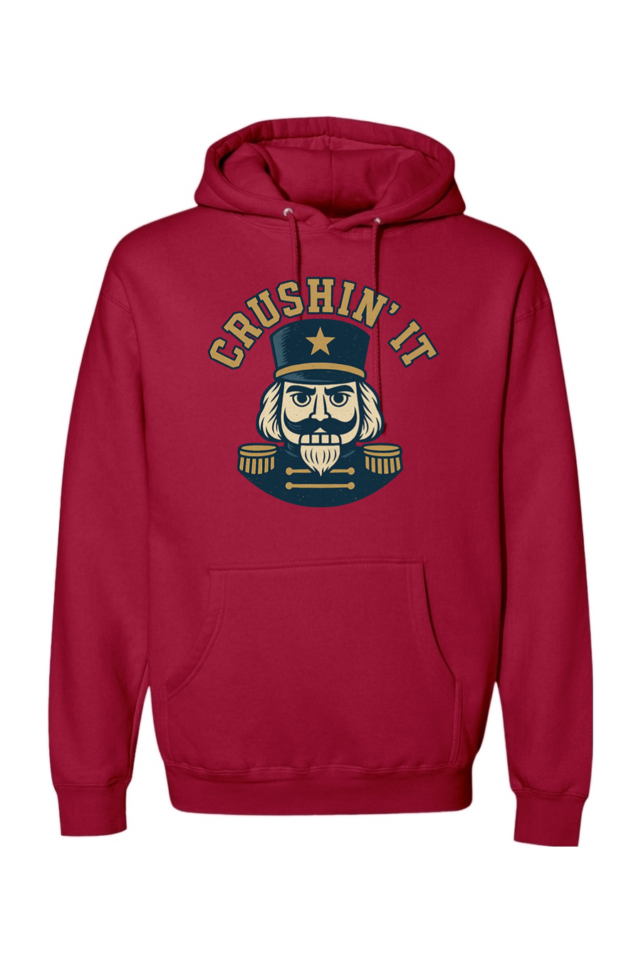 Red Christmas hoodie with