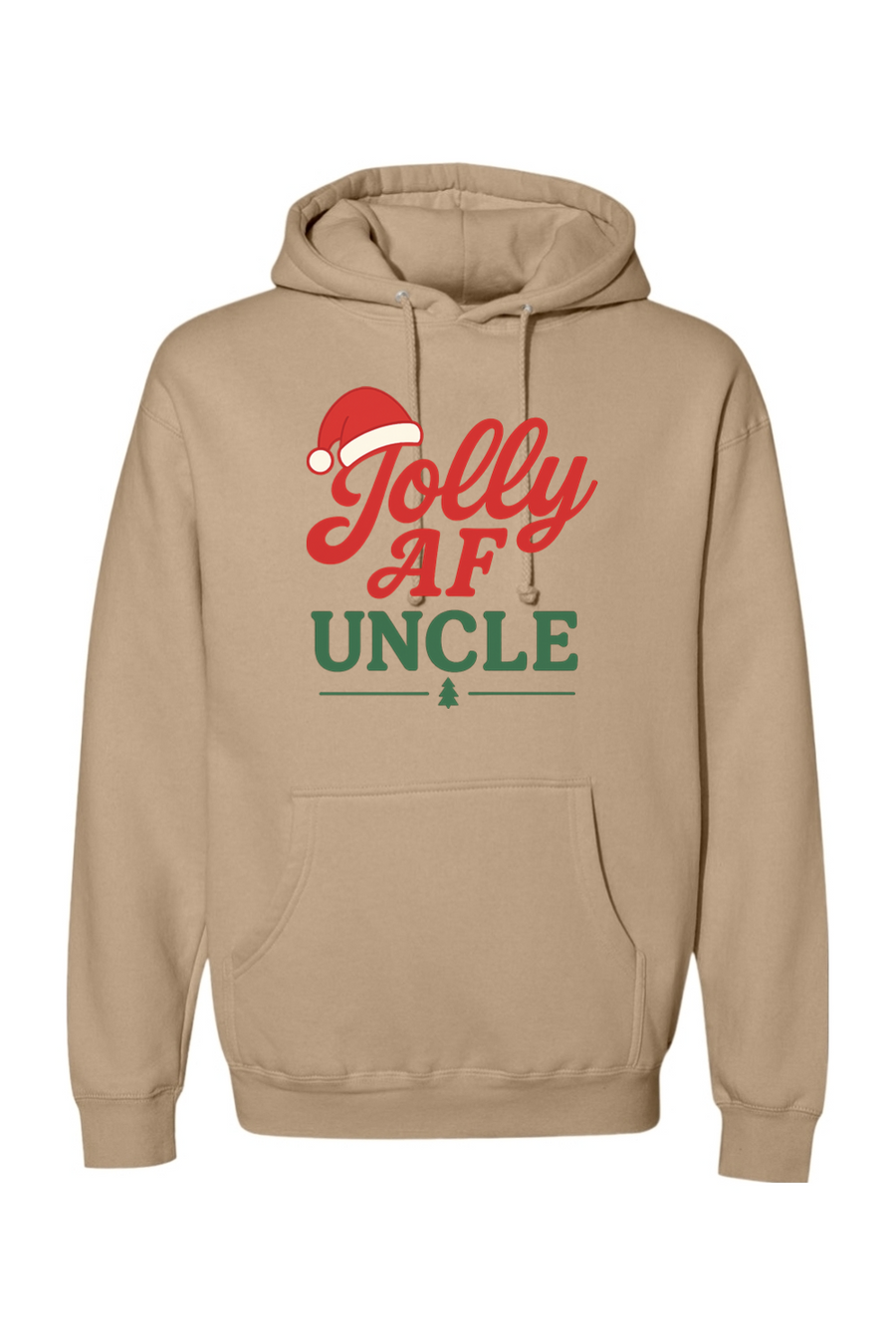 Dark beige Christmas Hoodie with
