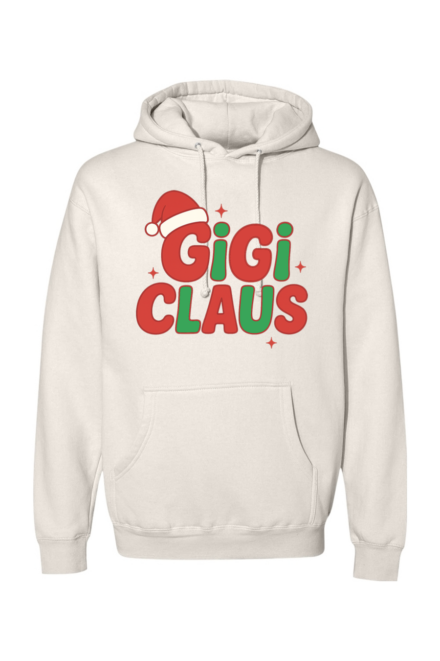 Cream Christmas hoodie with