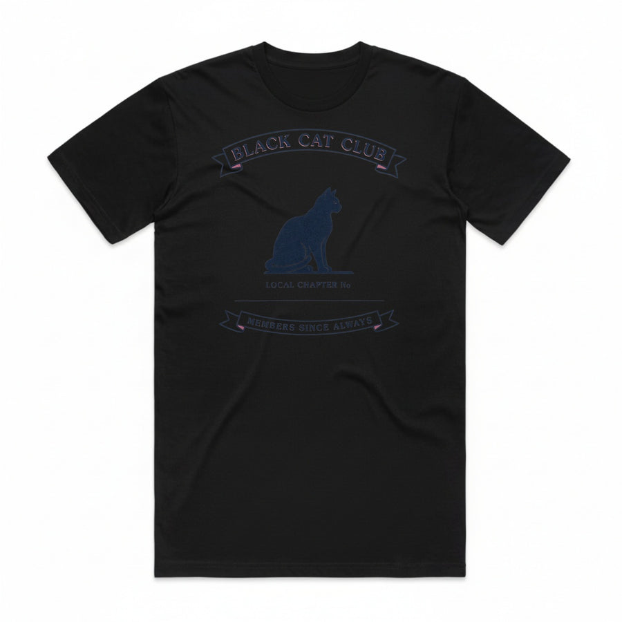 Black Cat Club T-Shirt - Black Cat