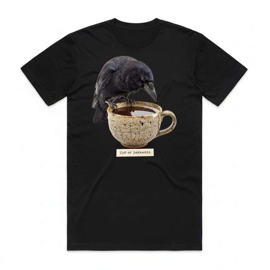 Cup Of Darkness T-Shirt - Black Cat