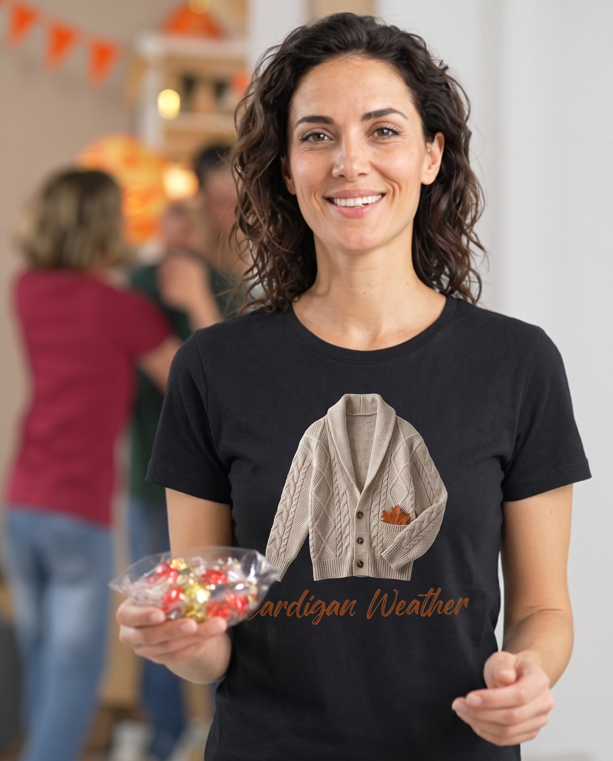 Cardigan Weather T-Shirt - Black (lifestyle)