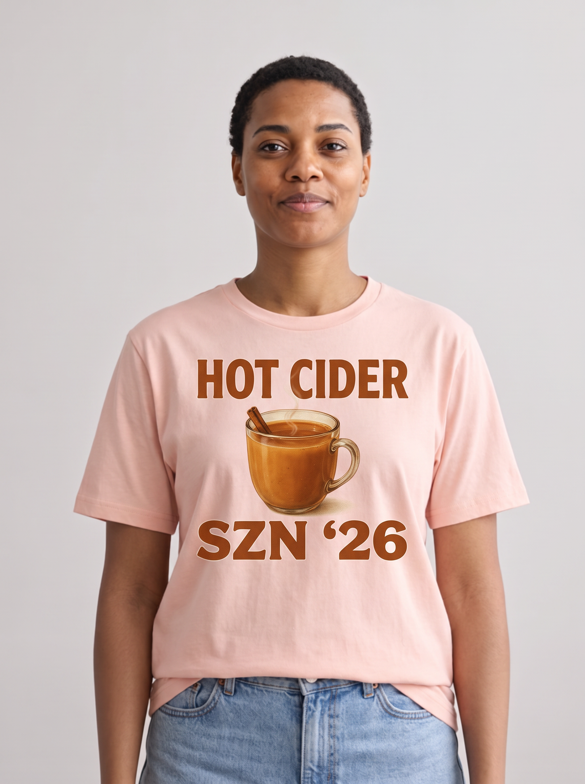 Hot Cider Szn T-Shirt - Pale Pink (lifestyle)