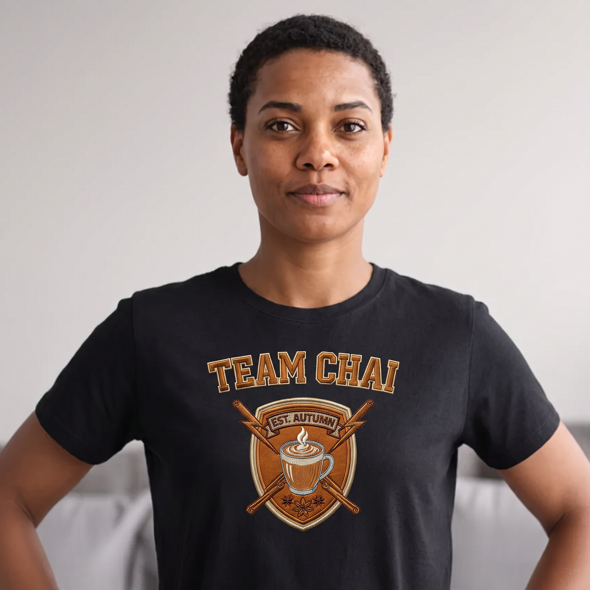 Team Chai T-Shirt - Black (lifestyle)