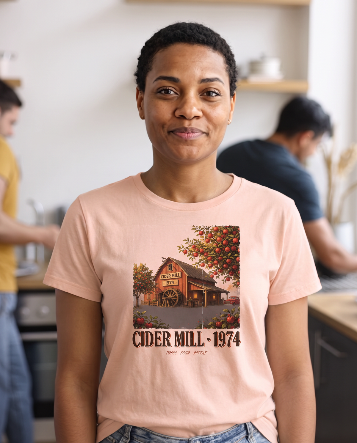 Cider Mill 1974 T-Shirt - Pale Pink (lifestyle)