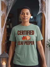 Certified Leaf Peeper T-Shirt - Sage (lifestyle)