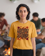 Aggressively Autumnal T-Shirt - Mustard (lifestyle)