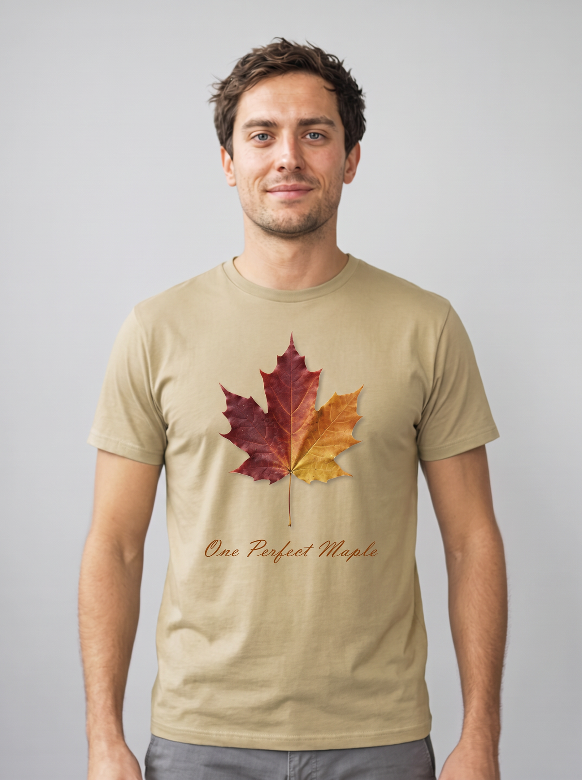 One Perfect Maple T-Shirt - Khaki (lifestyle)