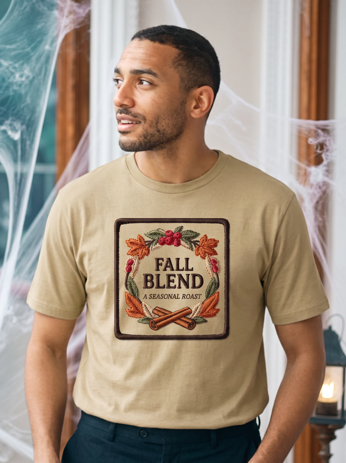 Fall Blend T-Shirt - Khaki (lifestyle)