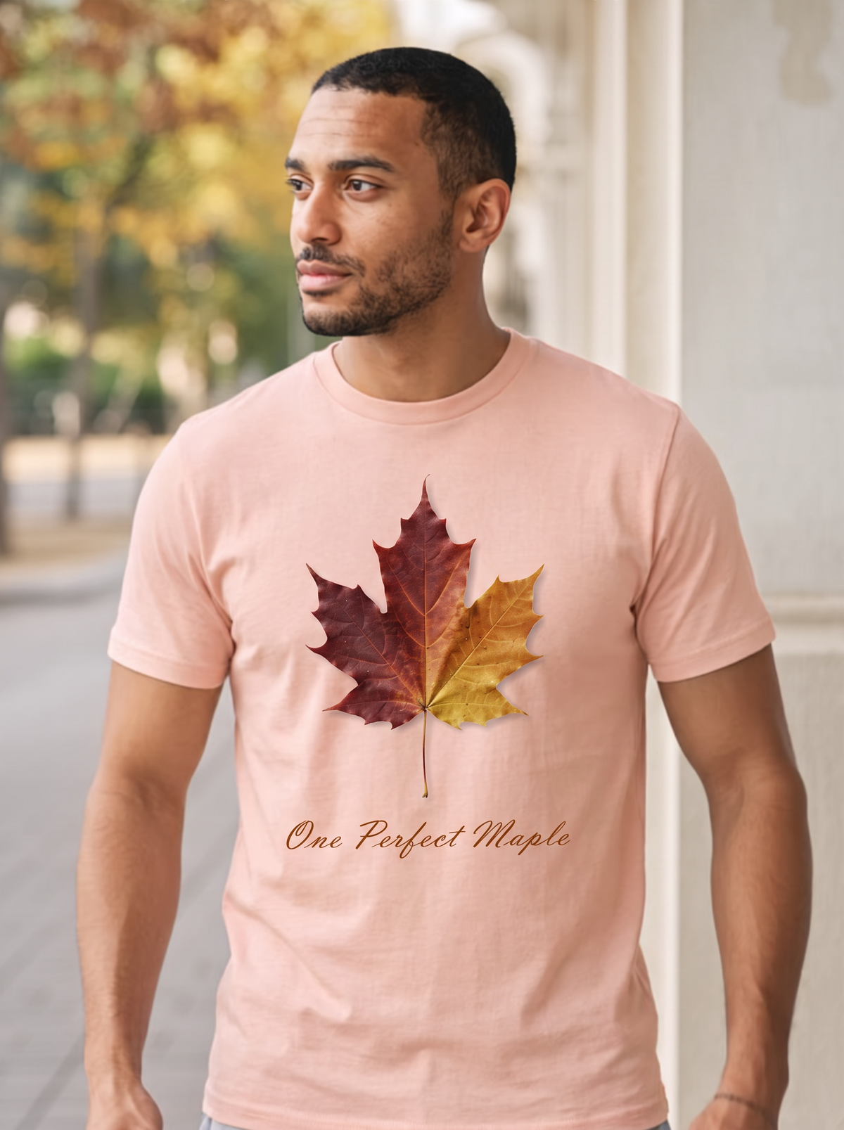 One Perfect Maple T-Shirt - Pale Pink (lifestyle)