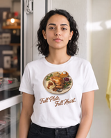 Full Plate Full Heart T-Shirt - White (lifestyle)