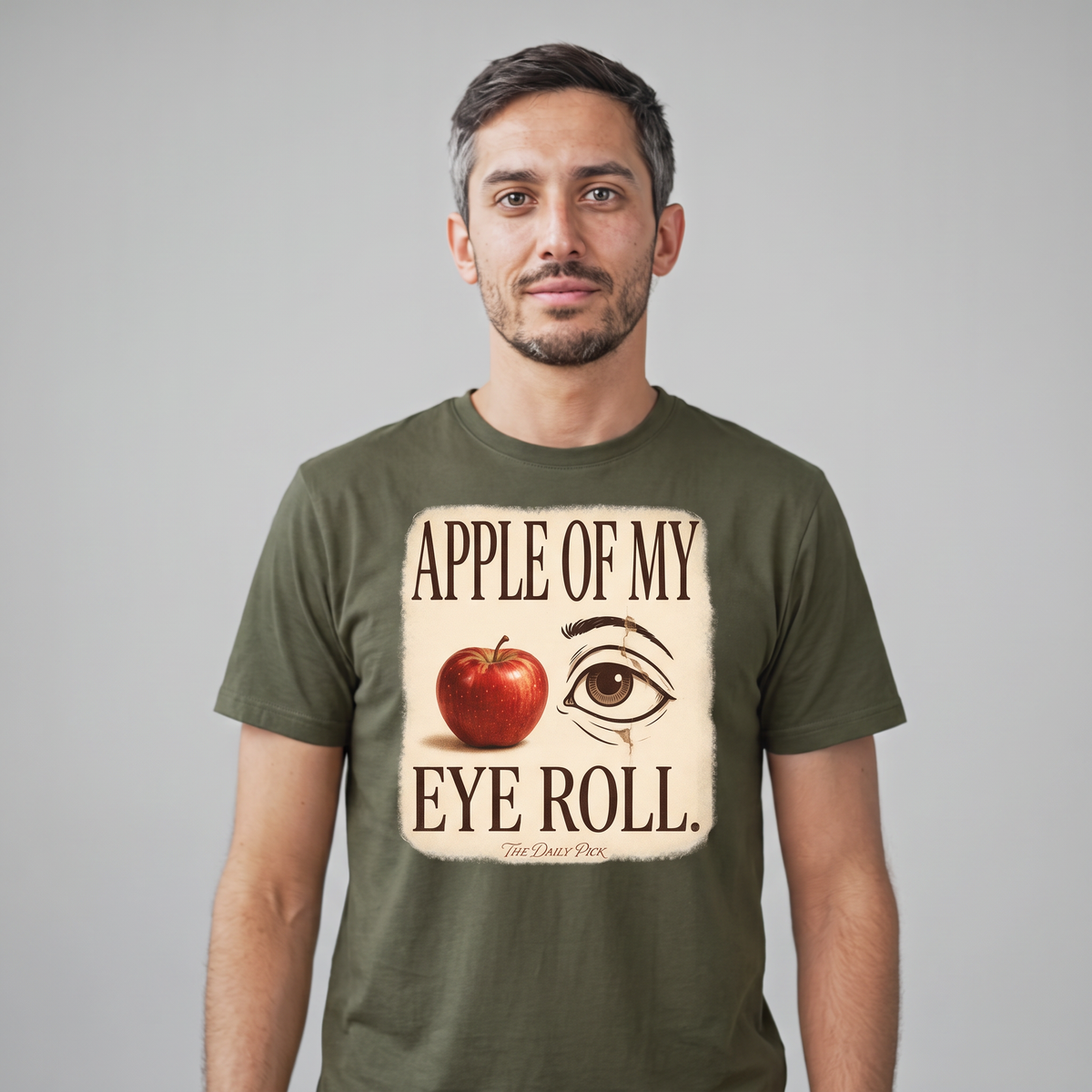 Apple of My Eye Roll T-Shirt - Army (lifestyle)