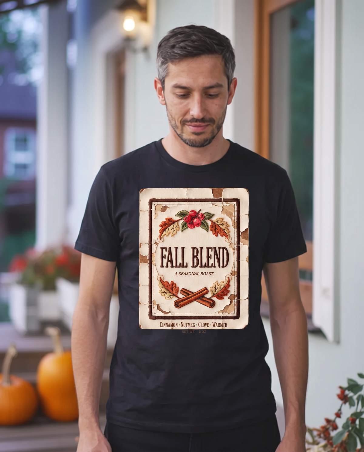 Fall Blend T-Shirt - Black (lifestyle)
