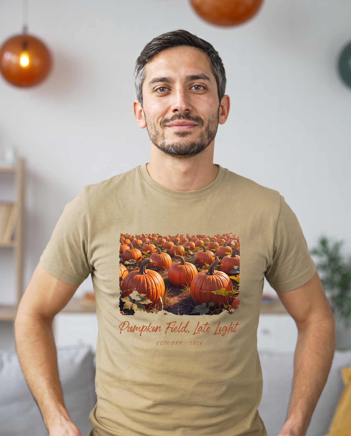Pumpkin Field Late T-Shirt - Khaki (lifestyle)