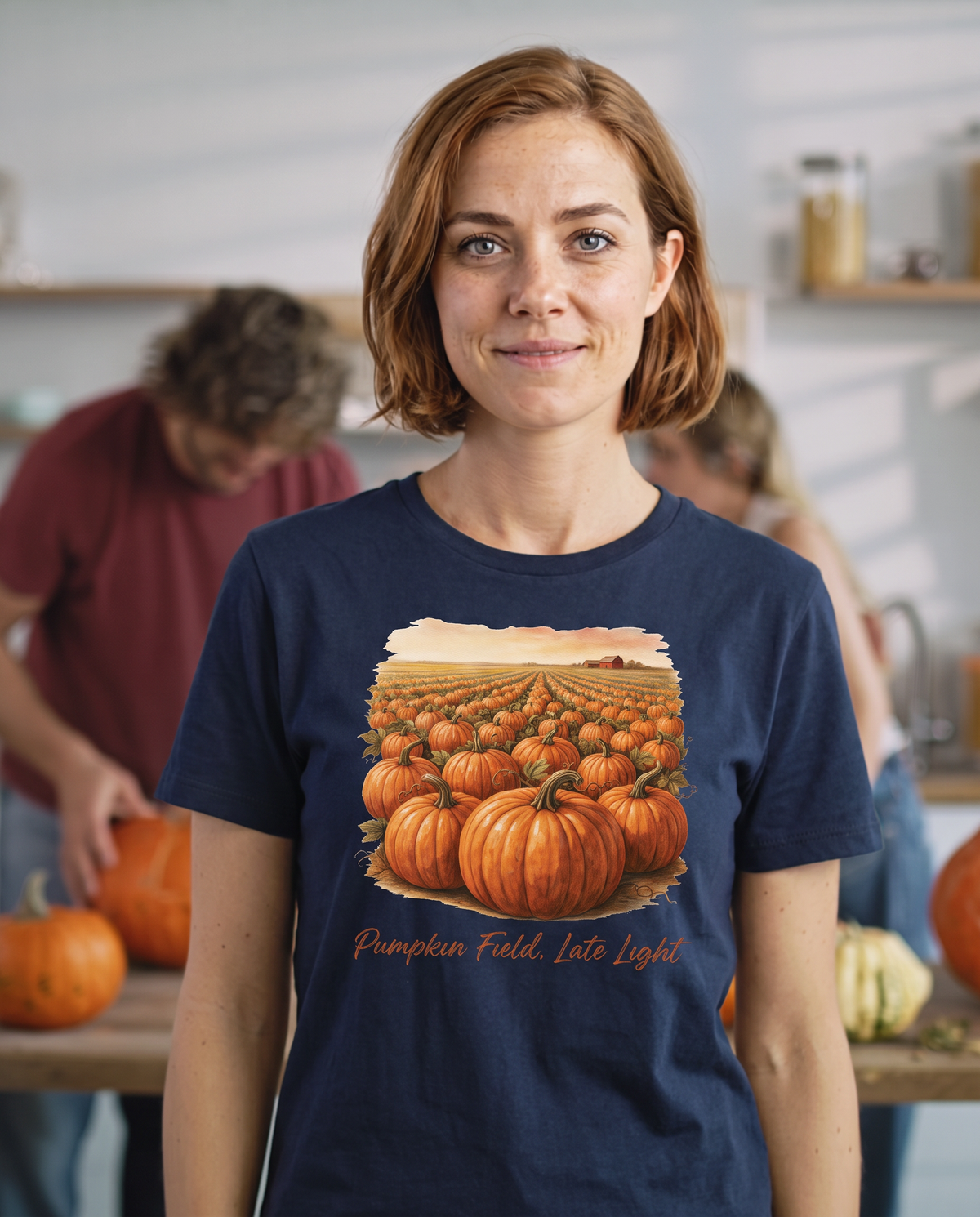 Pumpkin Field Late T-Shirt - Navy (lifestyle)