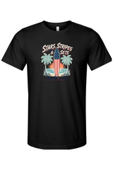 Stars Stripes & Sets Surfing T-Shirt