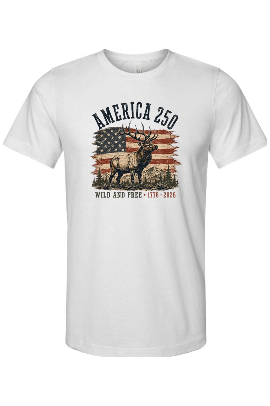 Wild and Free America Elk T-Shirt