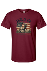 Wild and Free America Elk T-Shirt