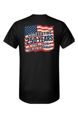 Celebrating 250 Years USA Flag T-Shirt