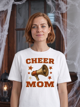 Cheer Mom Varsity T-Shirt - White (lifestyle)