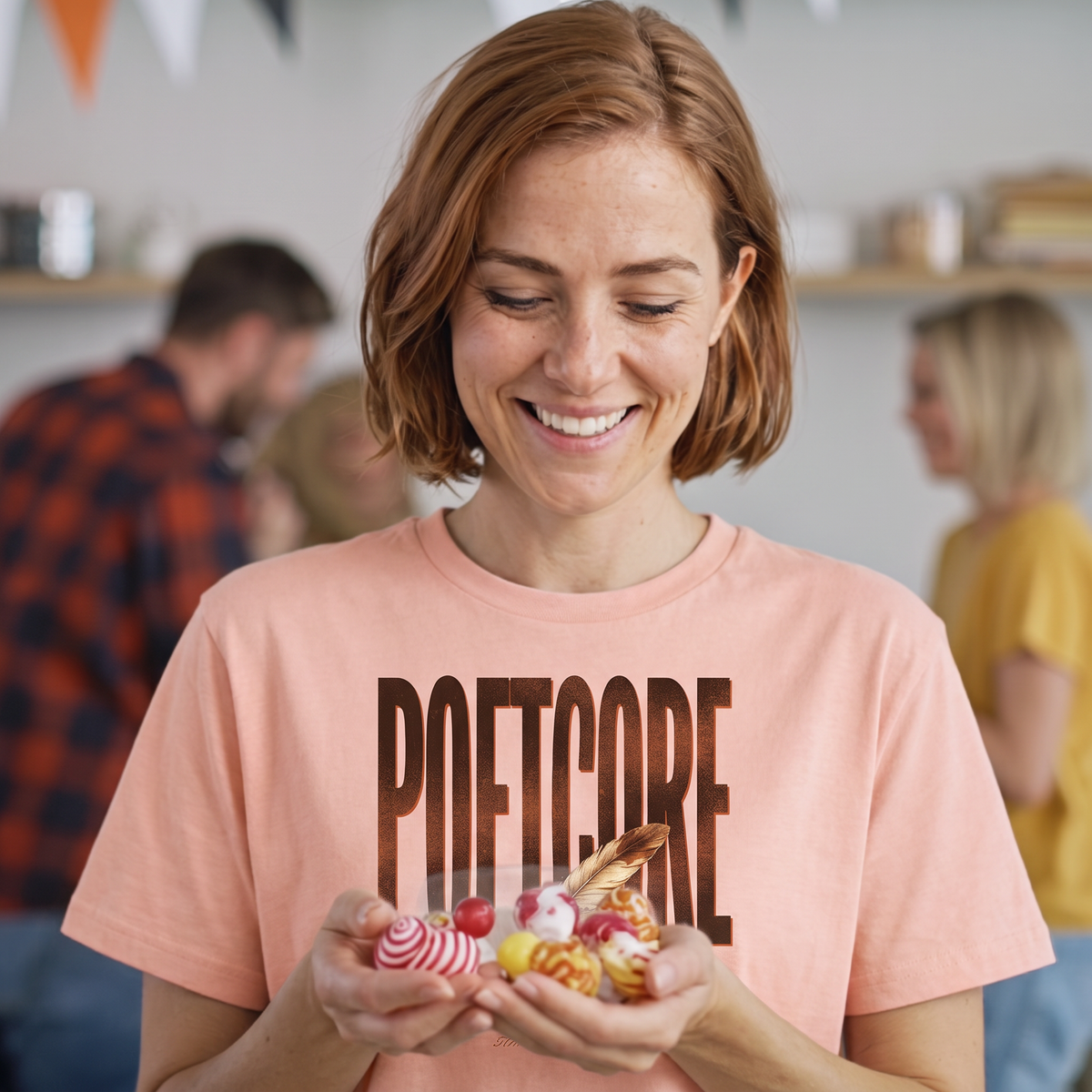 Poetcore T-Shirt - Pale Pink (lifestyle)