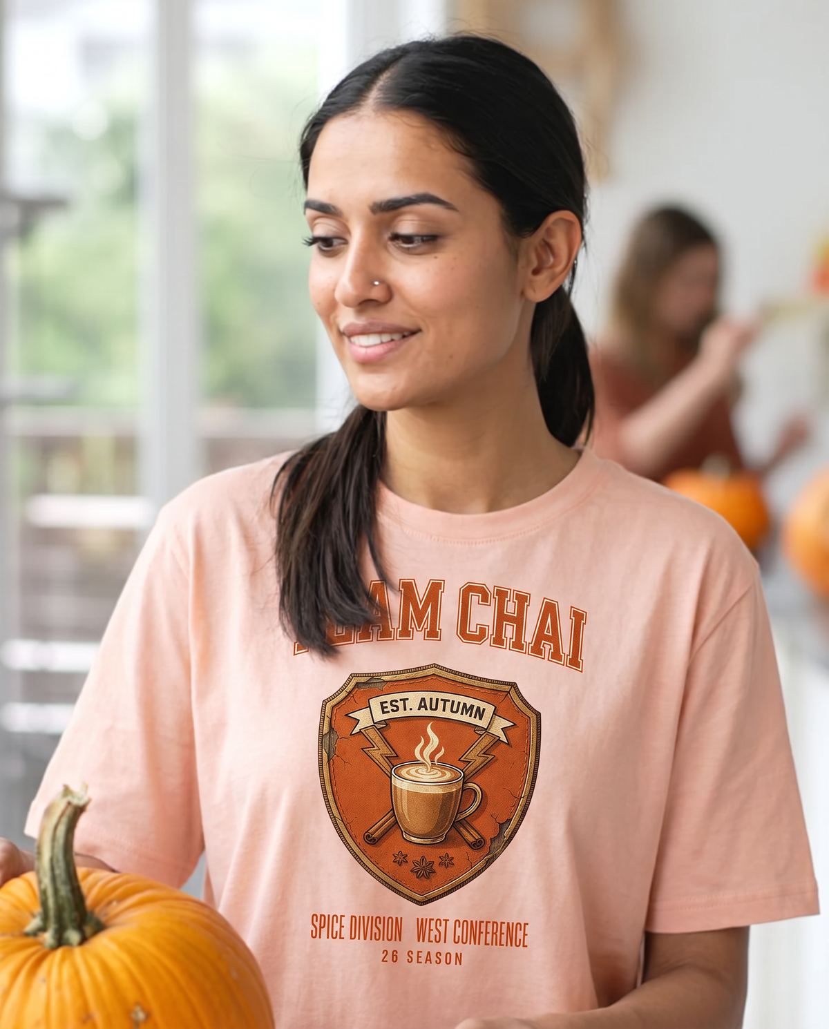 Team Chai T-Shirt - Pale Pink (lifestyle)