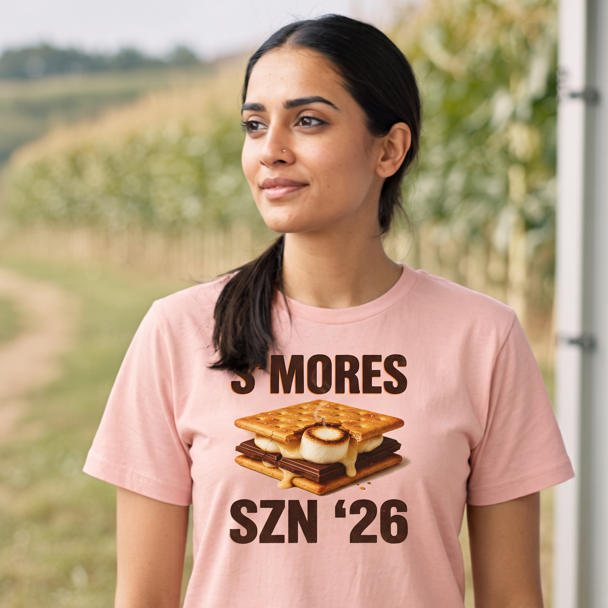 Smores Szn T-Shirt - Pale Pink (lifestyle)