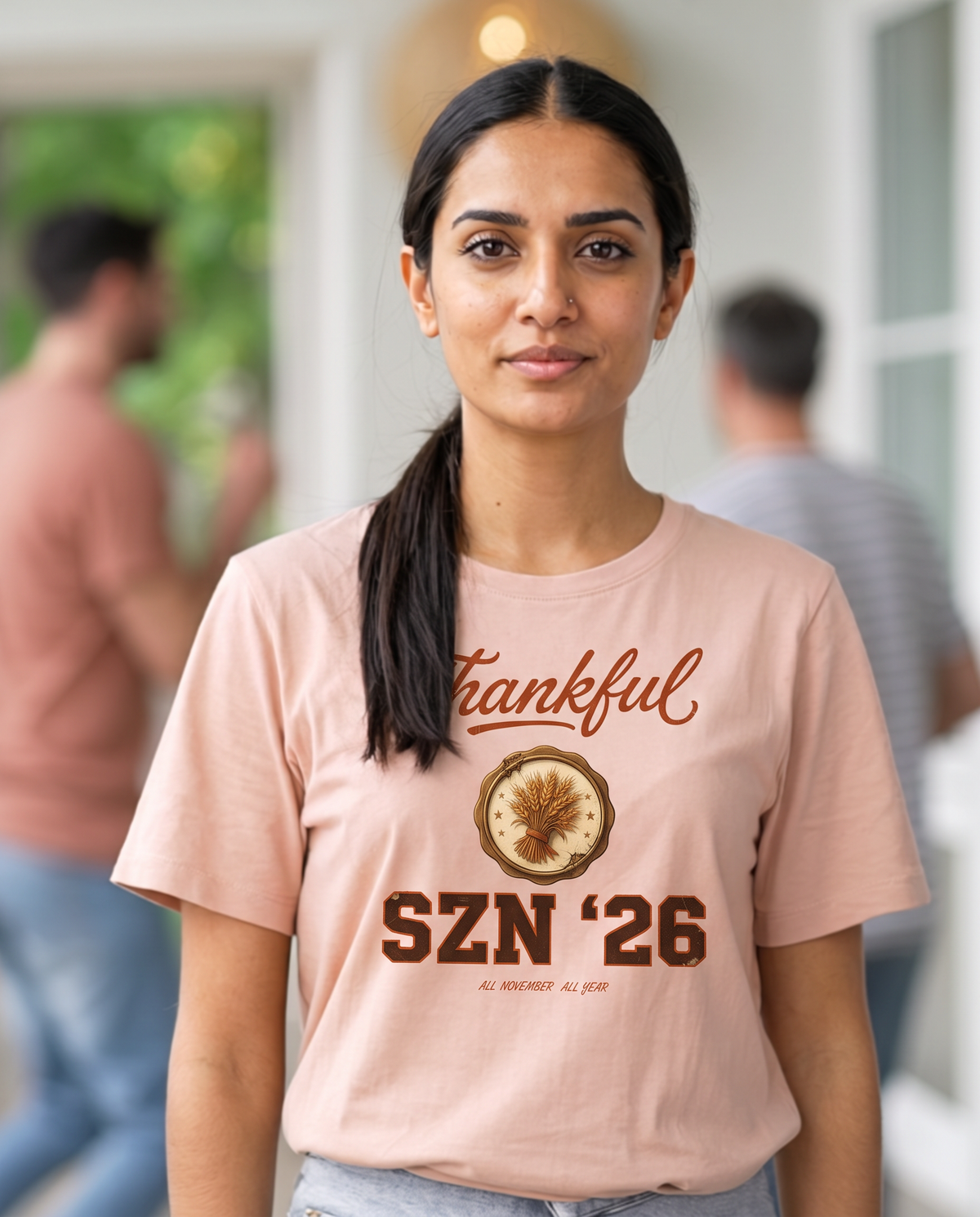 Thankful Szn T-Shirt - Pale Pink (lifestyle)