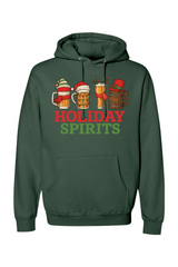 Pine green Christmas hoodie with 