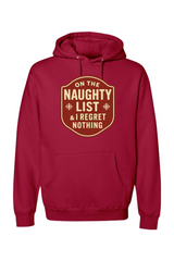 Red Christmas hoodie with 
