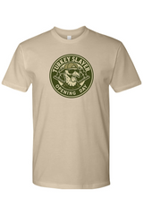 Dark beige Thanksgiving t-shirt with 