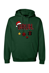 Dark green Christmas hoodie with 