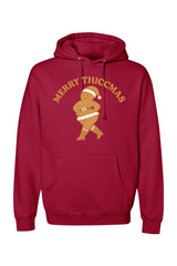 Red Christmas hoodie with 