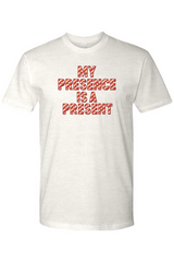 Light cream Christmas t-shirt with 