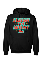 Black vintage Christmas hoodie with 