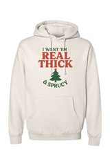 Cream Christmas hoodie with 